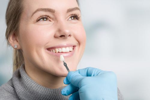 girl smiling getting a veneer