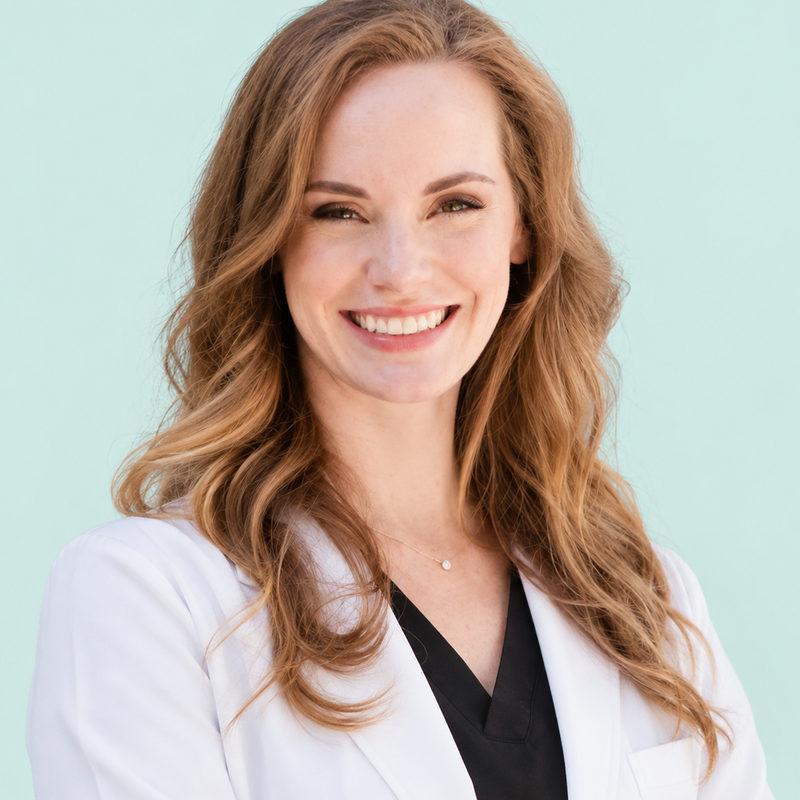 Portrait of Dr. Danielle Gibbons in a white coat