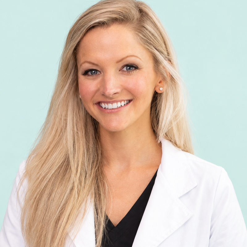Portrait of Dr. Rachel Morren in a white coat