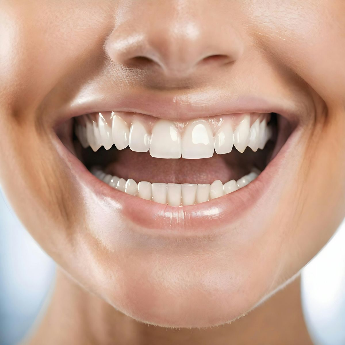Close up of person's smile